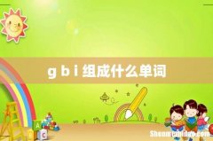 g b i 组成什么单词
