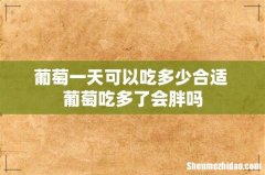 葡萄一天可以吃多少合适 葡萄吃多了会胖吗