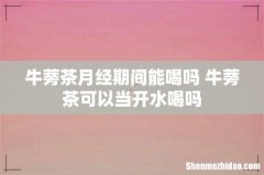 牛蒡茶月经期间能喝吗 牛蒡茶可以当开水喝吗