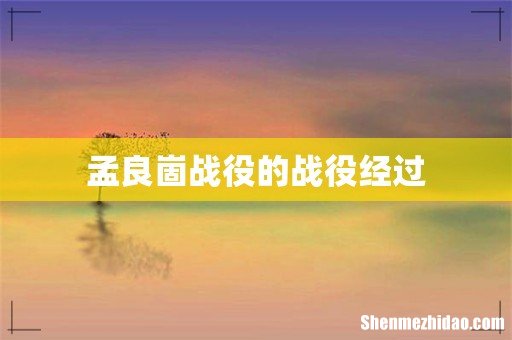 孟良崮战役的战役经过