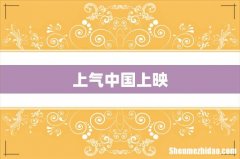 上气中国上映