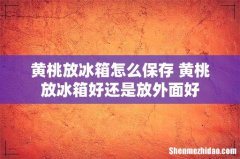 黄桃放冰箱怎么保存 黄桃放冰箱好还是放外面好