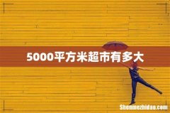 5000平方米超市有多大