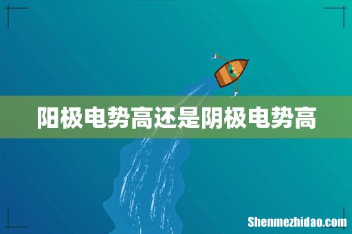 阳极电势高还是阴极电势高
