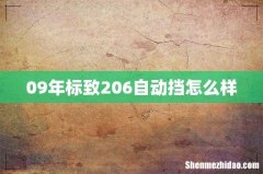 09年标致206自动挡怎么样