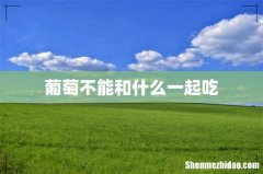 葡萄不能和什么一起吃