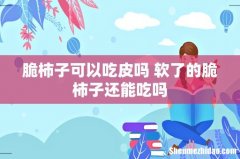 脆柿子可以吃皮吗 软了的脆柿子还能吃吗