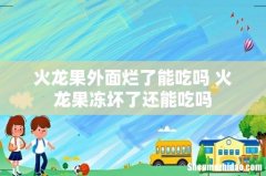 火龙果外面烂了能吃吗 火龙果冻坏了还能吃吗