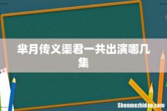芈月传义渠君一共出演哪几集