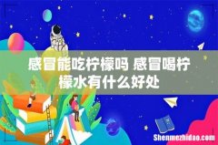 感冒能吃柠檬吗 感冒喝柠檬水有什么好处