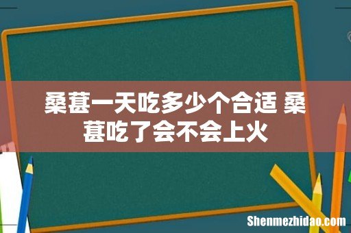 桑葚一天吃多少个合适 桑葚吃了会不会上火