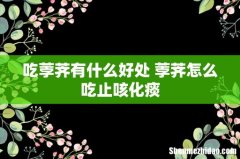 吃荸荠有什么好处 荸荠怎么吃止咳化痰