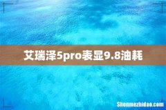 艾瑞泽5pro表显9.8油耗