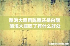 醋泡大蒜用陈醋还是白醋 醋泡大蒜吃了有什么好处