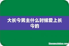 大长今男主什么时候爱上长今的