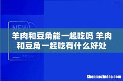 羊肉和豆角能一起吃吗 羊肉和豆角一起吃有什么好处