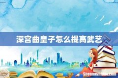 深宫曲皇子怎么提高武艺