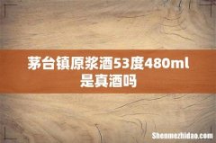 茅台镇原浆酒53度480ml是真酒吗