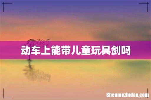 动车上能带儿童玩具剑吗