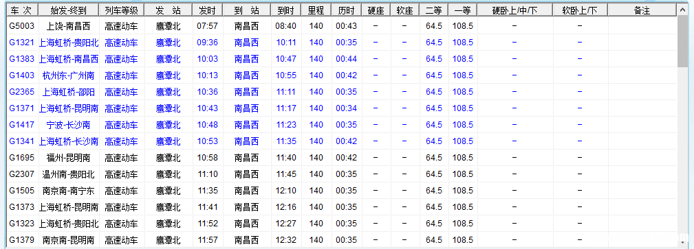 从南昌到珠海的高铁多少钱一张 从南昌到珠海的高铁多少钱一张车票