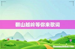 翻山越岭等你来歌词