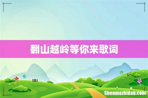 翻山越岭等你来歌词
