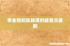 李金铭和陈赫演的破案古装剧