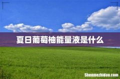 夏日葡萄柚能量液是什么