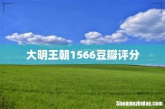 大明王朝1566豆瓣评分