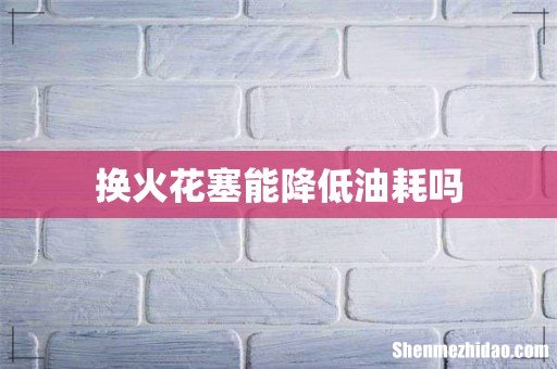换火花塞能降低油耗吗