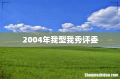 2004年我型我秀评委