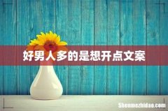 好男人多的是想开点文案