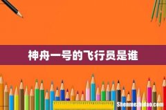 神舟一号的飞行员是谁