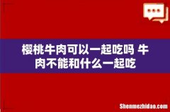 樱桃牛肉可以一起吃吗 牛肉不能和什么一起吃