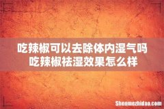 吃辣椒可以去除体内湿气吗 吃辣椒祛湿效果怎么样