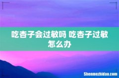 吃杏子会过敏吗 吃杏子过敏怎么办