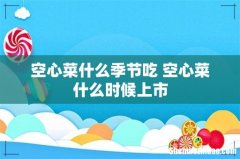 空心菜什么季节吃 空心菜什么时候上市