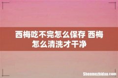 西梅吃不完怎么保存 西梅怎么清洗才干净