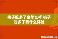 桃子吃多了会怎么样 桃子吃多了有什么坏处