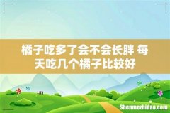 橘子吃多了会不会长胖 每天吃几个橘子比较好