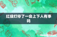 红绿灯停了一会上下人有事吗