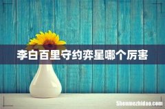 李白百里守约弈星哪个厉害