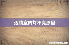 迈腾室内灯不亮原因