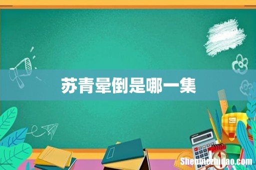 苏青晕倒是哪一集
