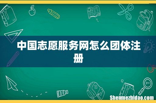 中国志愿服务网怎么团体注册