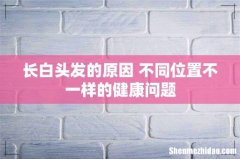 长白头发的原因 不同位置不一样的健康问题