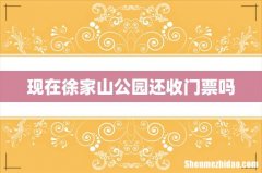 现在徐家山公园还收门票吗