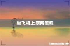 坐飞机上厕所流程