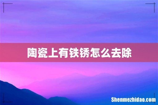 陶瓷上有铁锈怎么去除