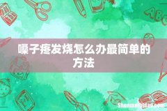 嗓子疼发烧怎么办最简单的方法